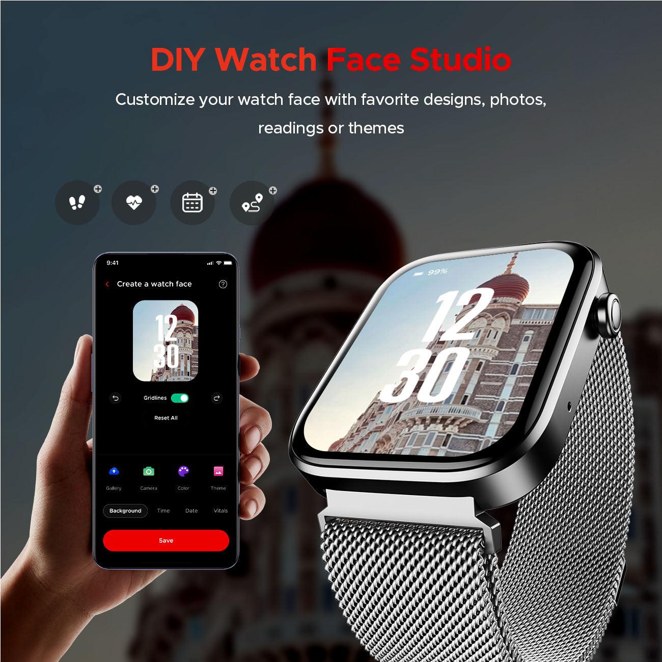 boAt Storm Call 3 | Smartwatch with built-in Map Navigation, 1.83" HD Display, BT Calling, 700+ Activity Modes, SOS Feature - Nalanda Enterprises