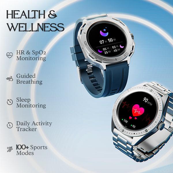 boAt Enigma Switch | Premium Luxury Smartwatch with 1.39" (3.53cm) HD Display, Switchable Case, 100+ Sports Mode, BT Calling, HR & SpO2 Monitoring - Nalanda Enterprises