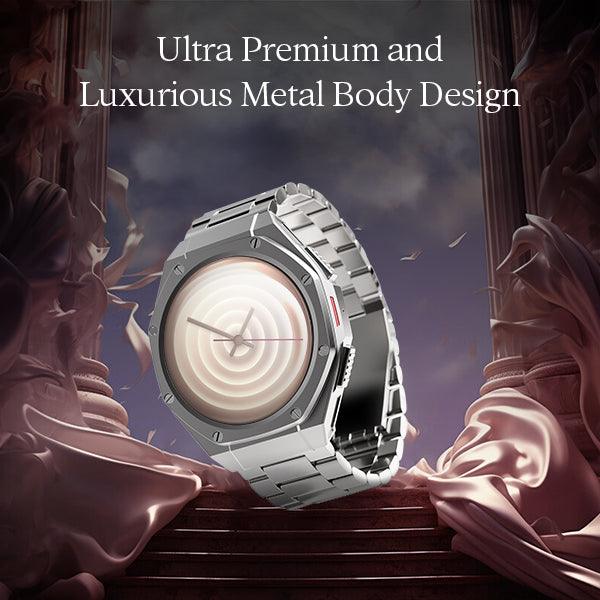 boAt Enigma X600 | Smartwatch with 1.43" (3.63 cm) Amoled Round Display, BT Calling, 100+ Watch Faces, 100+ Sports Modes - Nalanda Enterprises