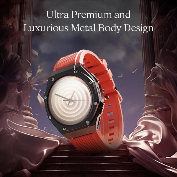 boAt Enigma X600 | Smartwatch with 1.43" (3.63 cm) Amoled Round Display, BT Calling, 100+ Watch Faces, 100+ Sports Modes - Nalanda Enterprises