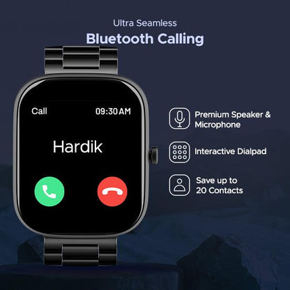 boAt Wave Convex | Smartwatch with 1.96" AMOLED Display, BT Calling, DIY Watch Face Studio, 700+ Active Modes - Nalanda Enterprises