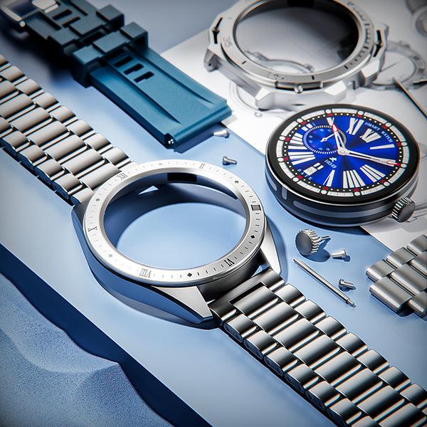 boAt Enigma Switch | Premium Luxury Smartwatch with 1.39" (3.53cm) HD Display, Switchable Case, 100+ Sports Mode, BT Calling, HR & SpO2 Monitoring - Nalanda Enterprises