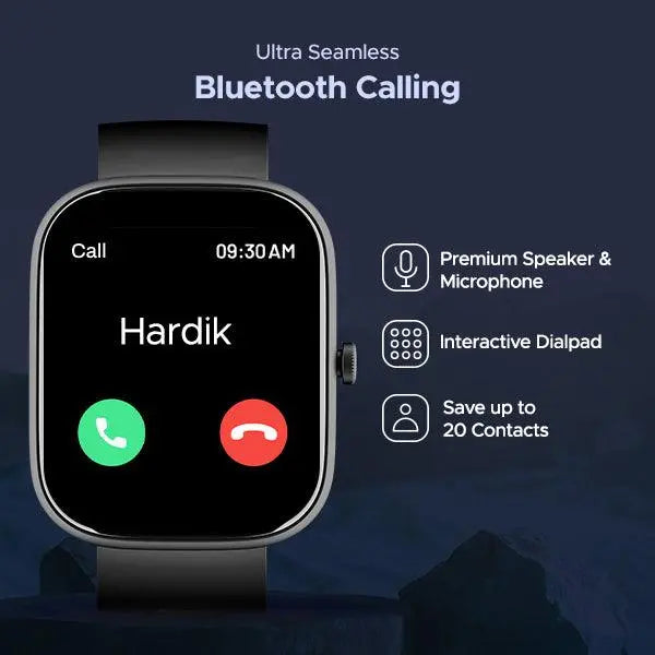 boAt Wave Convex | Smartwatch with 1.96" AMOLED Display, BT Calling, DIY Watch Face Studio, 700+ Active Modes - Nalanda Enterprises