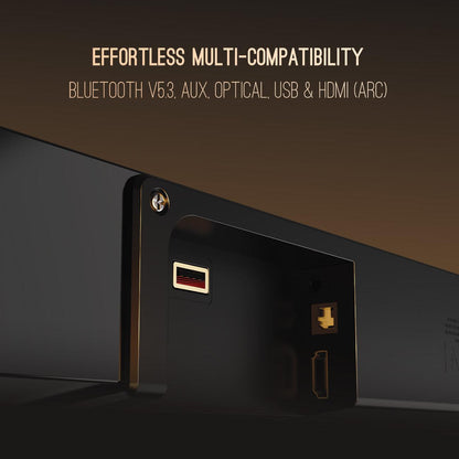 boAt Aavante Bar A2060 Dolby | 160W Dolby Soundbar, 2.1 Channel with Wired Subwoofer, Master Remote Control, Multi Connectivity - Nalanda Enterprises
