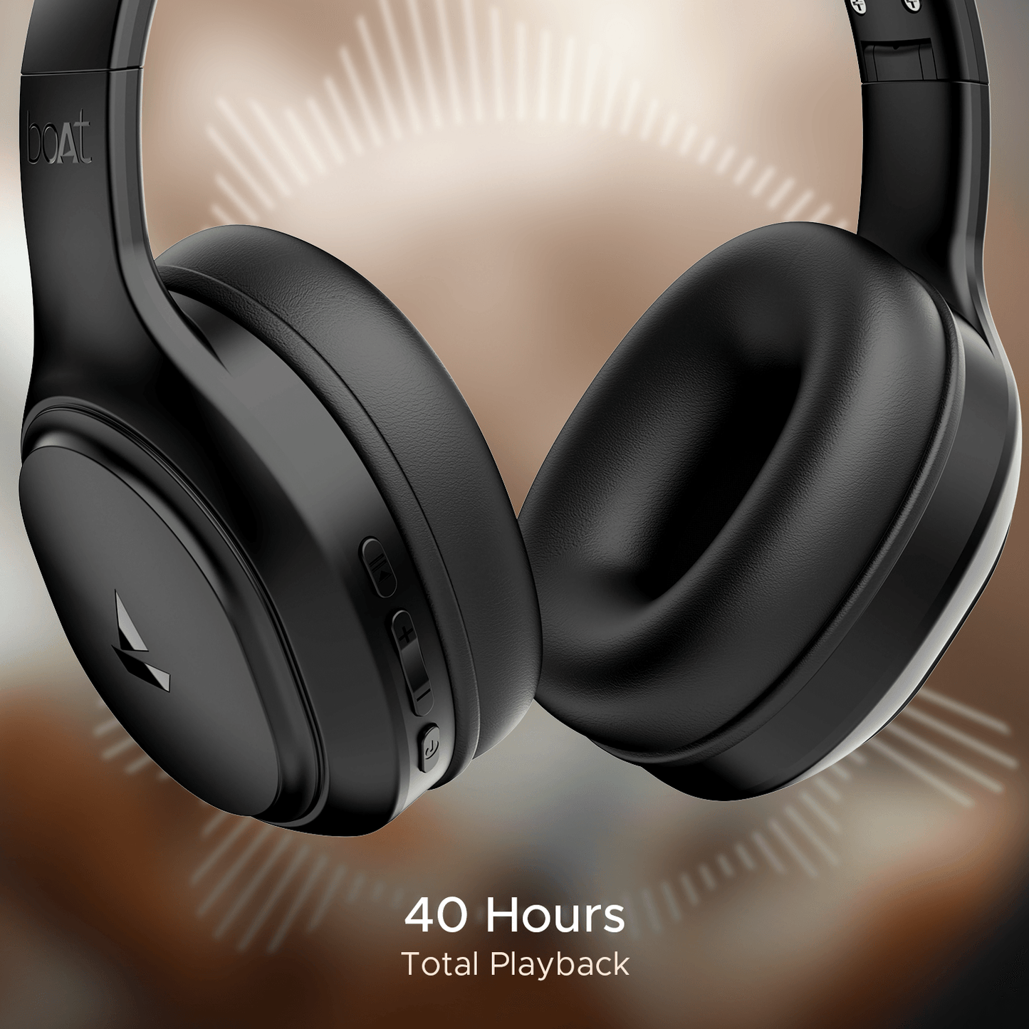 boAt Rockerz 430 | Wireless Headphone with ENx™ Tech, 40 HRS Playback, BEAST™ Mode, Type-C Interface, Bluetooth v5.4 - Nalanda Enterprises