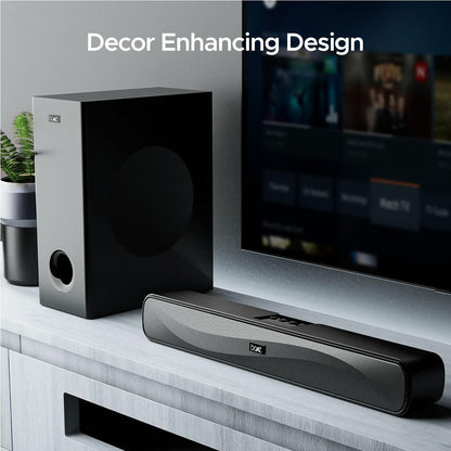 boAt Aavante Bar A1040 | 50W Bluetooth Soundbar, 2.1 Channel with Wired Subwoofer, Master Remote Control, Multi Connectivity - Nalanda Enterprises