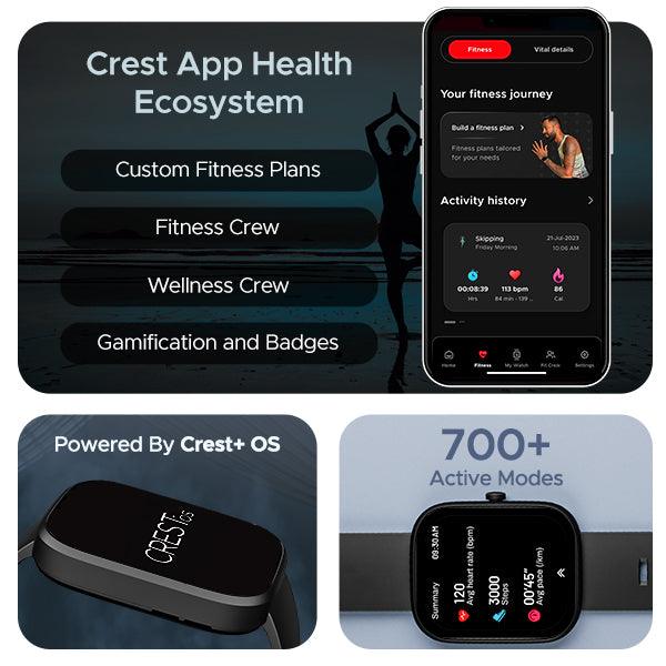 boAt Wave Convex | Smartwatch with 1.96" AMOLED Display, BT Calling, DIY Watch Face Studio, 700+ Active Modes - Nalanda Enterprises