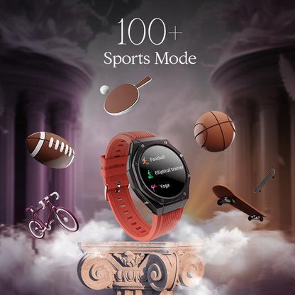 boAt Enigma X600 | Smartwatch with 1.43" (3.63 cm) Amoled Round Display, BT Calling, 100+ Watch Faces, 100+ Sports Modes - Nalanda Enterprises