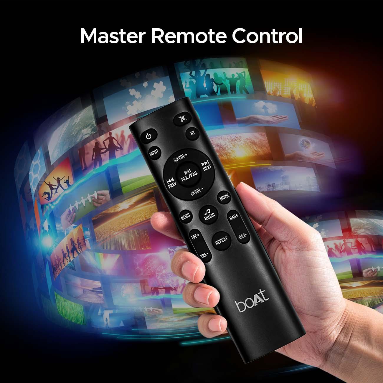 boAt Aavante Bar A1040 | 50W Bluetooth Soundbar, 2.1 Channel with Wired Subwoofer, Master Remote Control, Multi Connectivity - Nalanda Enterprises