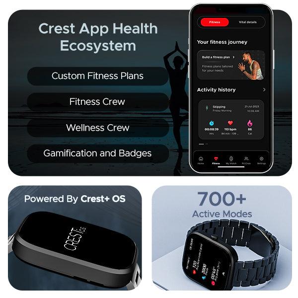 boAt Wave Convex | Smartwatch with 1.96" AMOLED Display, BT Calling, DIY Watch Face Studio, 700+ Active Modes - Nalanda Enterprises