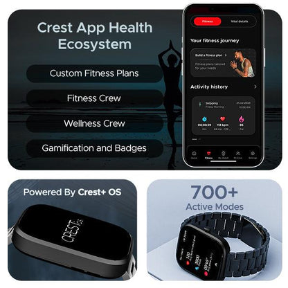 boAt Wave Convex | Smartwatch with 1.96" AMOLED Display, BT Calling, DIY Watch Face Studio, 700+ Active Modes - Nalanda Enterprises