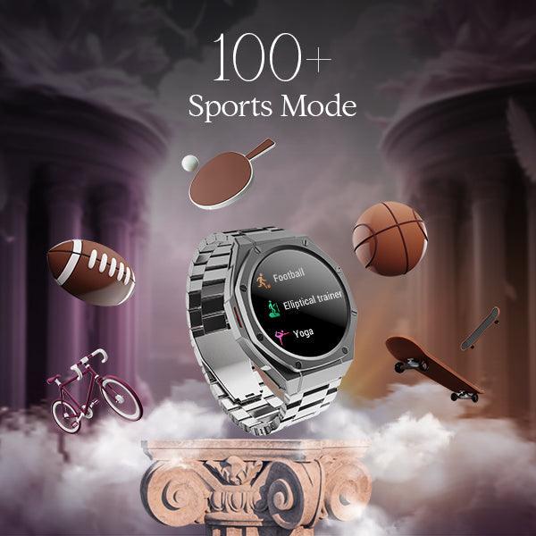 boAt Enigma X600 | Smartwatch with 1.43" (3.63 cm) Amoled Round Display, BT Calling, 100+ Watch Faces, 100+ Sports Modes - Nalanda Enterprises