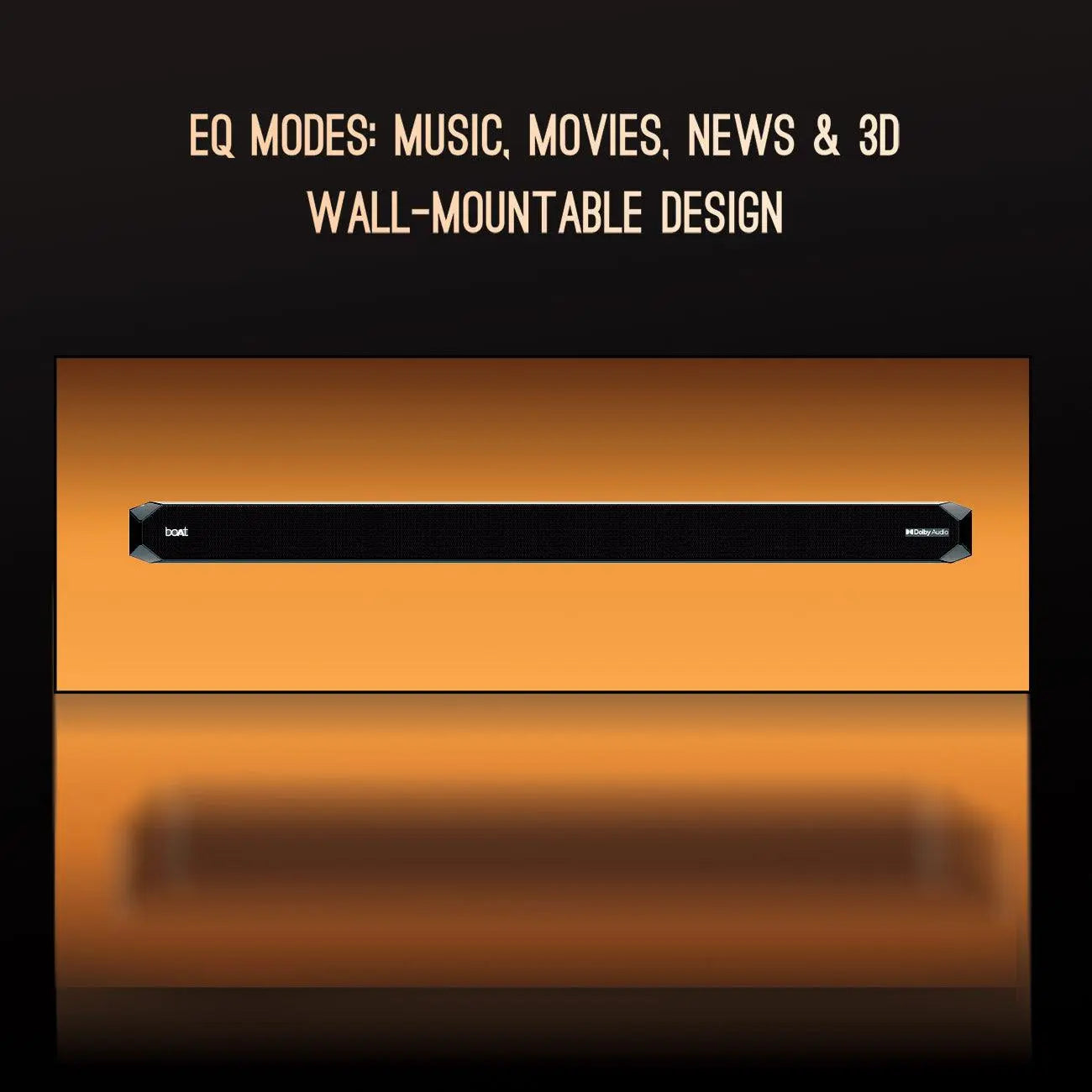 boAt Aavante Bar A2060 Dolby | 160W Dolby Soundbar, 2.1 Channel with Wired Subwoofer, Master Remote Control, Multi Connectivity - Nalanda Enterprises