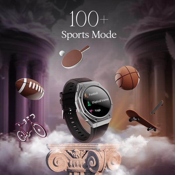 boAt Enigma X600 | Smartwatch with 1.43" (3.63 cm) Amoled Round Display, BT Calling, 100+ Watch Faces, 100+ Sports Modes - Nalanda Enterprises