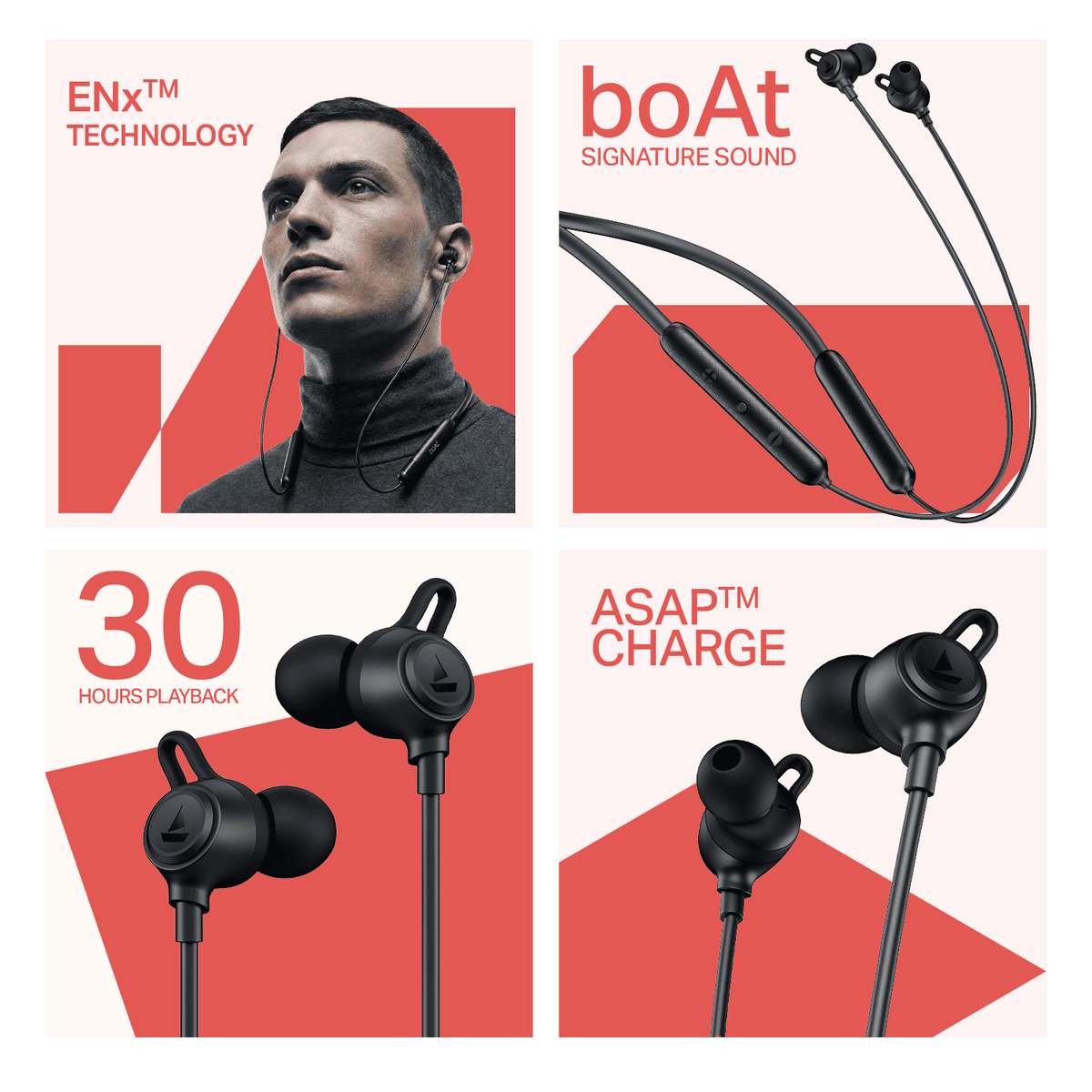 boAt Rockerz Bold | Wireless Neckband with 30H Playback, 10mm drivers &amp; BEAST™ Mode with 60ms Latency