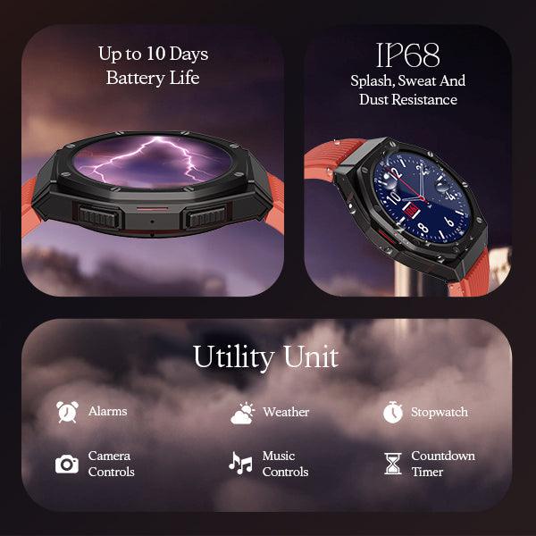 boAt Enigma X600 | Smartwatch with 1.43" (3.63 cm) Amoled Round Display, BT Calling, 100+ Watch Faces, 100+ Sports Modes - Nalanda Enterprises