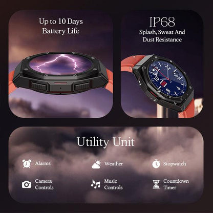 boAt Enigma X600 | Smartwatch with 1.43" (3.63 cm) Amoled Round Display, BT Calling, 100+ Watch Faces, 100+ Sports Modes - Nalanda Enterprises