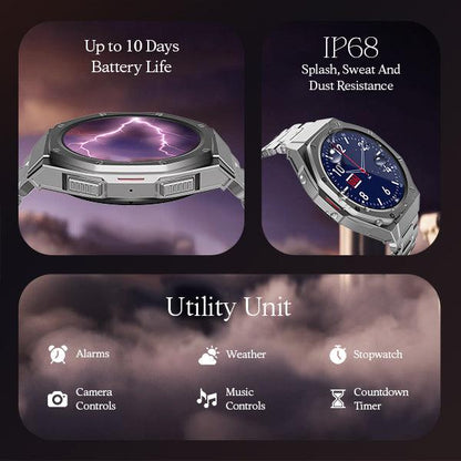 boAt Enigma X600 | Smartwatch with 1.43" (3.63 cm) Amoled Round Display, BT Calling, 100+ Watch Faces, 100+ Sports Modes - Nalanda Enterprises