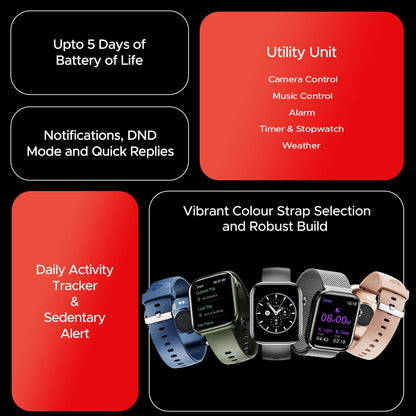 boAt Storm Call 3 | Smartwatch with built-in Map Navigation, 1.83" HD Display, BT Calling, 700+ Activity Modes, SOS Feature - Nalanda Enterprises