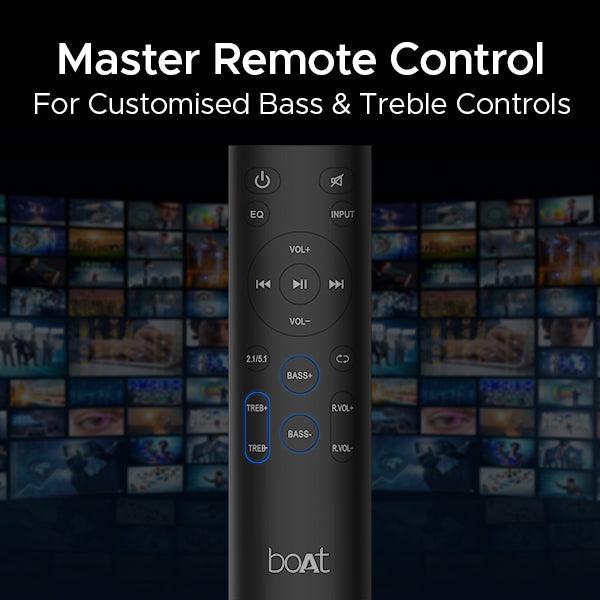 boAt Aavante Bar 3600 | 500W Bluetooth Soundbar, 5.1 Surround Sound System with Subwoofer and Wired Rear Speakers - Nalanda Enterprises