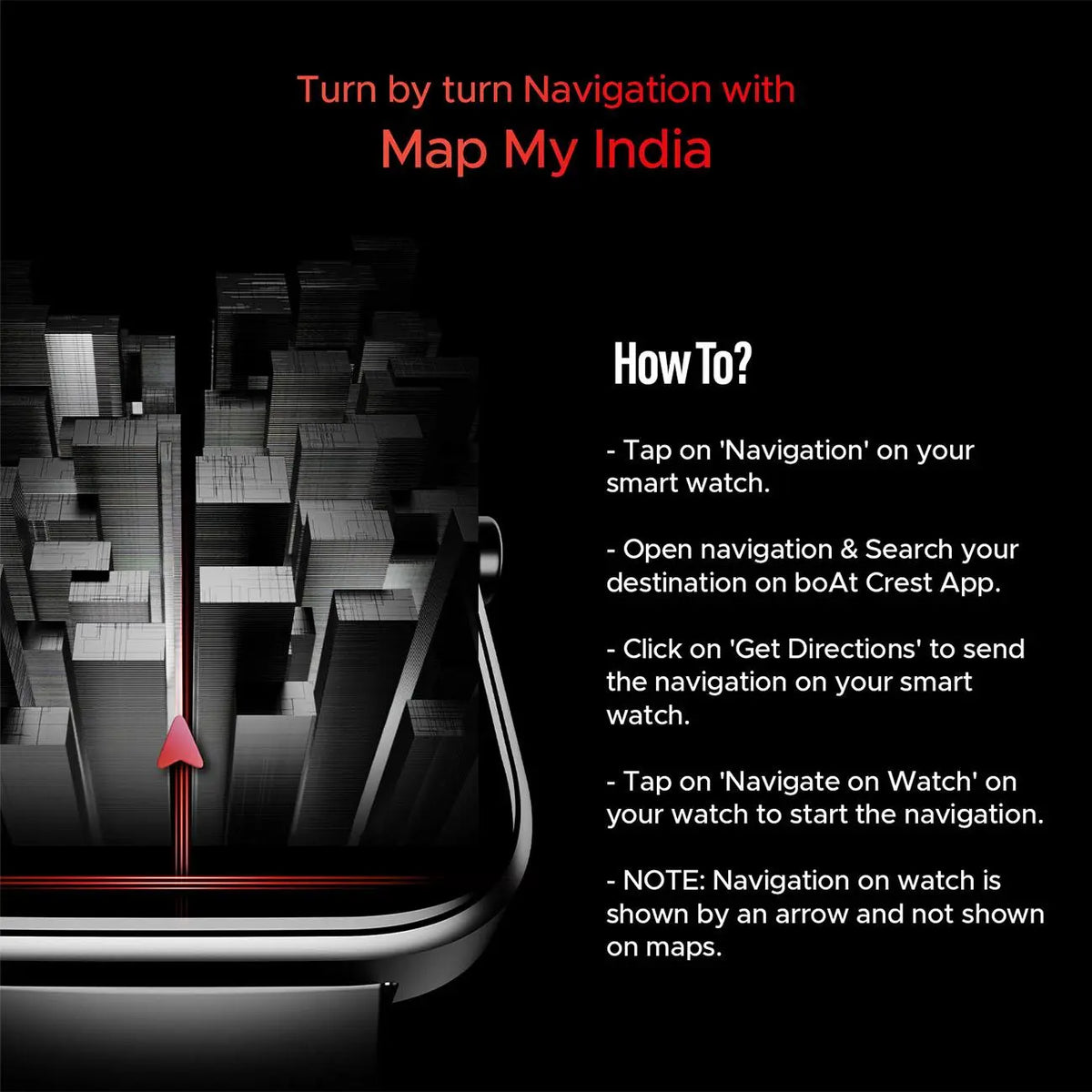 boAt Storm Call 3 | Smartwatch with built-in Map Navigation, 1.83" HD Display, BT Calling, 700+ Activity Modes, SOS Feature - Nalanda Enterprises