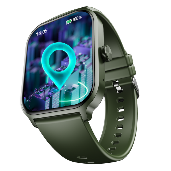boAt Storm Call 3 Plus | Smartwatch with 1.96" HD Display, BT Calling, 700+ Activity Modes, SOS feature, Functional Crown - Nalanda Enterprises