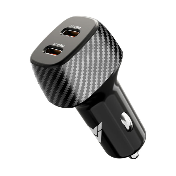 Vaku ® Brotvolt USB C 66W Dual Port Fast Car Charger With Power Delivery for IOS and Android Devices - Nalanda Enterprises