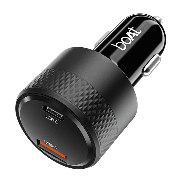 boAt 83W Fast Car Charger | 83W Dual-Port Car Charger with QC, PD & PPS, 12-Layer Smart IC Protection boAtlifestylein