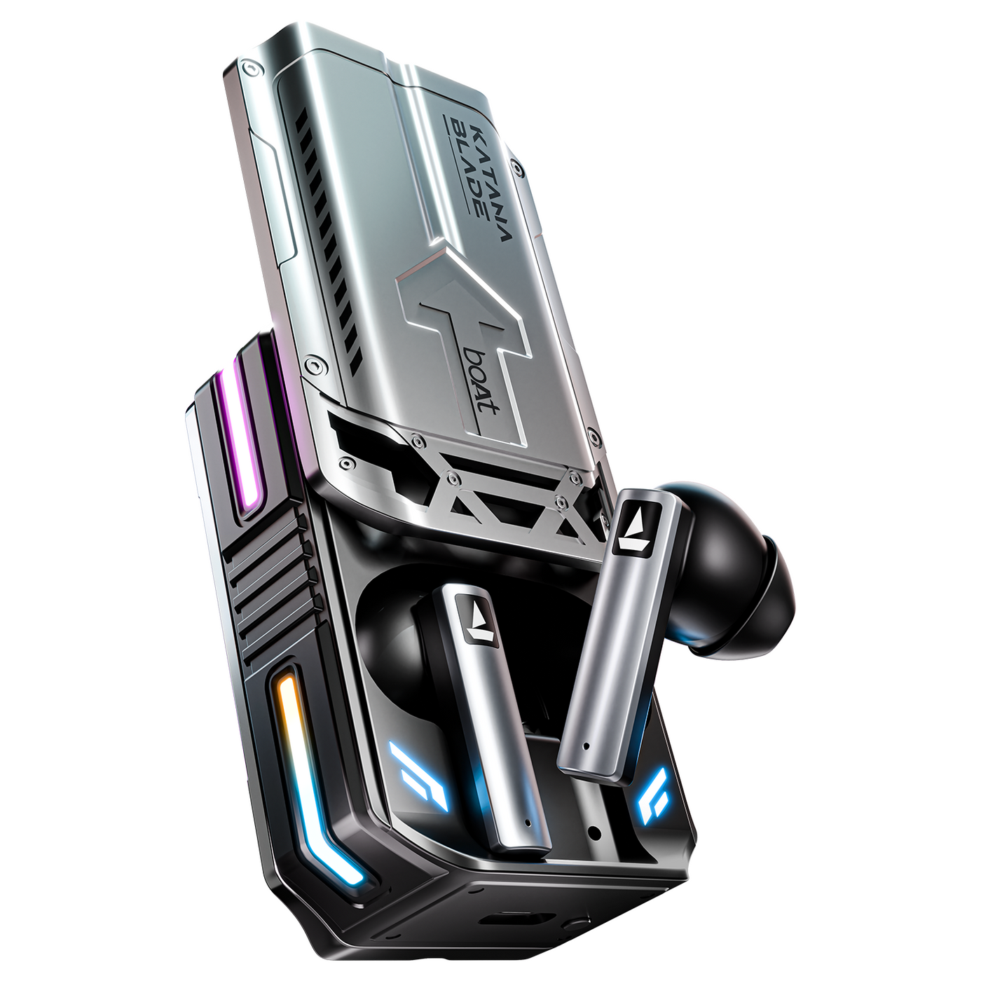 boAt Immortal katana Blade 2.0 | Bluetooth Gaming Wireless Earbuds with BEAST™Mode, Dynamic RGB LEDs, 70 Hours Playback - Nalanda Enterprises