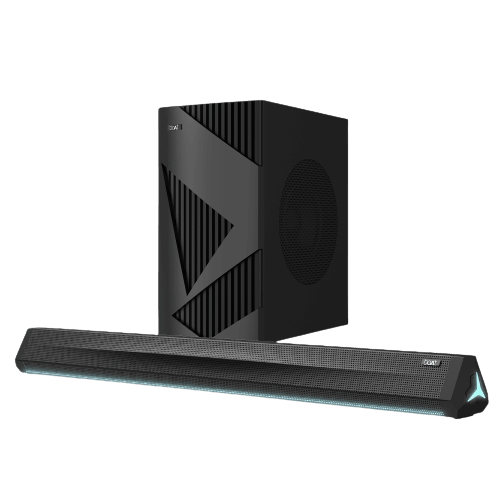 boAt Aavante Bar Theme | 2.1 Channel Soundbar with Wireless Subwoofer, 160W RMS boAt Signature Sound, Bass & Treble Control - Nalanda Enterprises