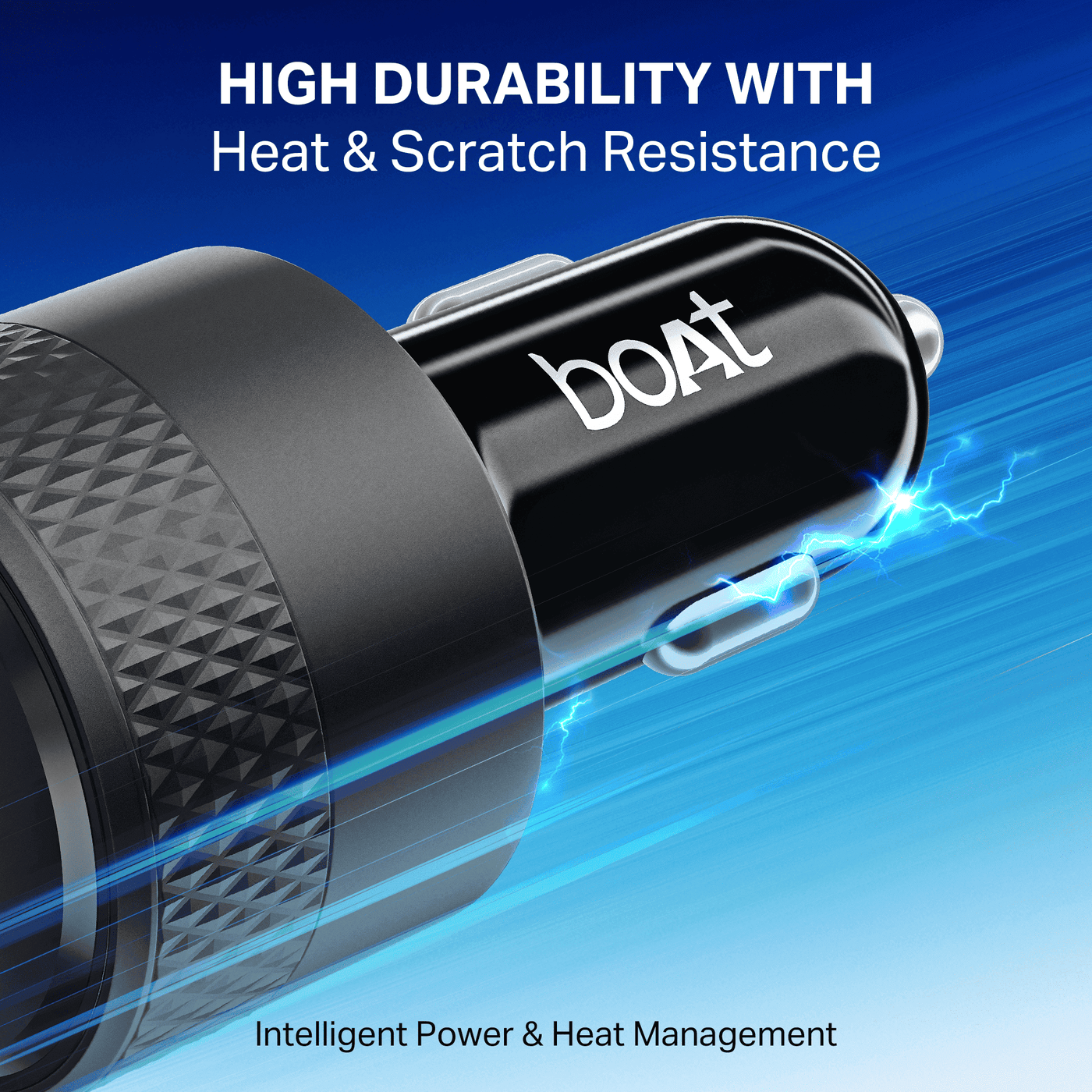 boAt 83W Fast Car Charger | 83W Dual-Port Car Charger with QC, PD & PPS, 12-Layer Smart IC Protection boAtlifestylein