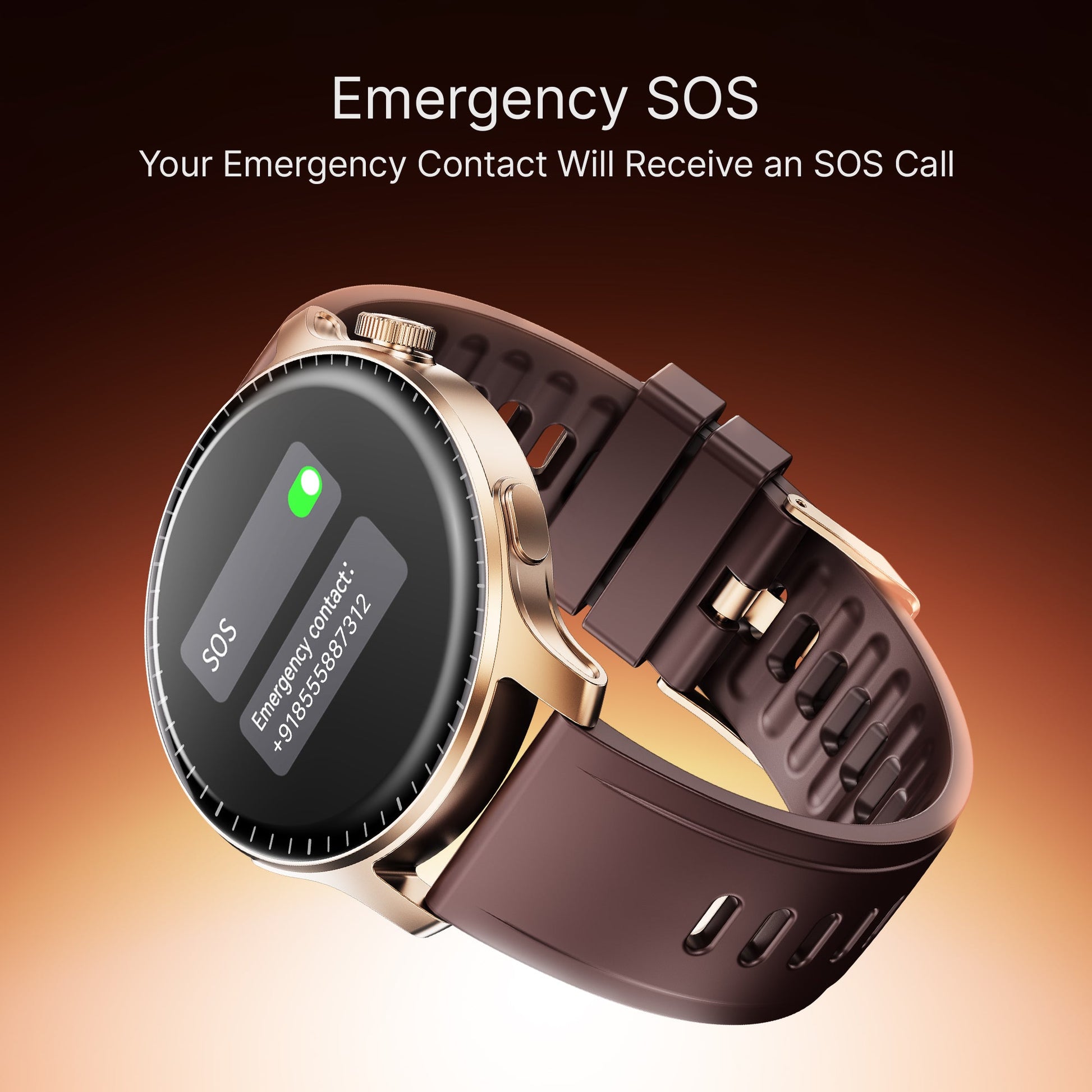 boAt Ultima Prime | Smartwatch with 1.43" AMOLED Display, Cloud Watch Faces, Emergency SOS, BT Calling, Functional Crown - Nalanda Enterprises