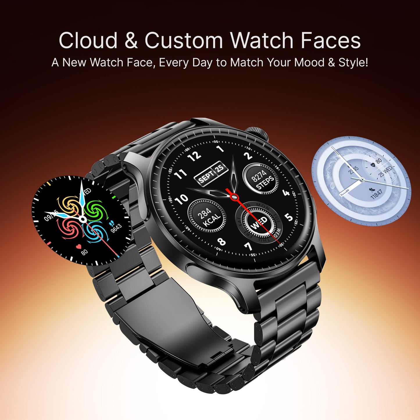 boAt Ultima Prime | Smartwatch with 1.43" AMOLED Display, Cloud Watch Faces, Emergency SOS, BT Calling, Functional Crown - Nalanda Enterprises