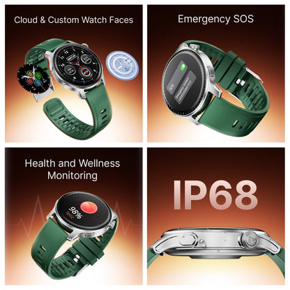 boAt Ultima Prime | Smartwatch with 1.43" AMOLED Display, Cloud Watch Faces, Emergency SOS, BT Calling, Functional Crown - Nalanda Enterprises