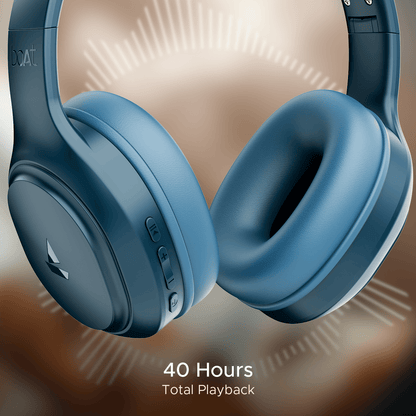 boAt Rockerz 430 | Wireless Headphone with ENx™ Tech, 40 HRS Playback, BEAST™ Mode, Type-C Interface, Bluetooth v5.4 - Nalanda Enterprises
