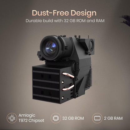 Portronics Beem 500 Smart LED Projector - 6700 Lumens Brightness, Wireless Connectivity, 1080P HD, Built-in Speaker, Compact & Portable - Nalanda Enterprises