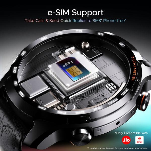 boAt Lunar Pro LTE | Premium Calling Smartwatch with e-SIM Support, Built-in GPS, AMOLED Display - Nalanda Enterprises
