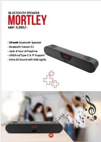 Swiss Military BT SPEAKER - MORTLEY 20W Speaker - Nalanda Enterprises