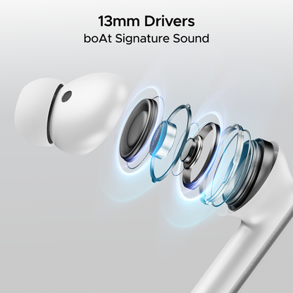 boAt Airdopes 111v2 | Wireless Earbuds with 50H Playback, Bluetooth v5.4, IWP™ Technology, 13mm Drivers - Nalanda Enterprises