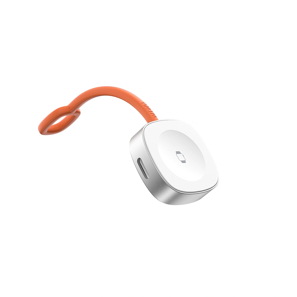 WiWU Wi-M23 Portable Apple Watch Charger — Magnetic Puck with USB-C + Lightning Dual Input Nalanda Enterprises