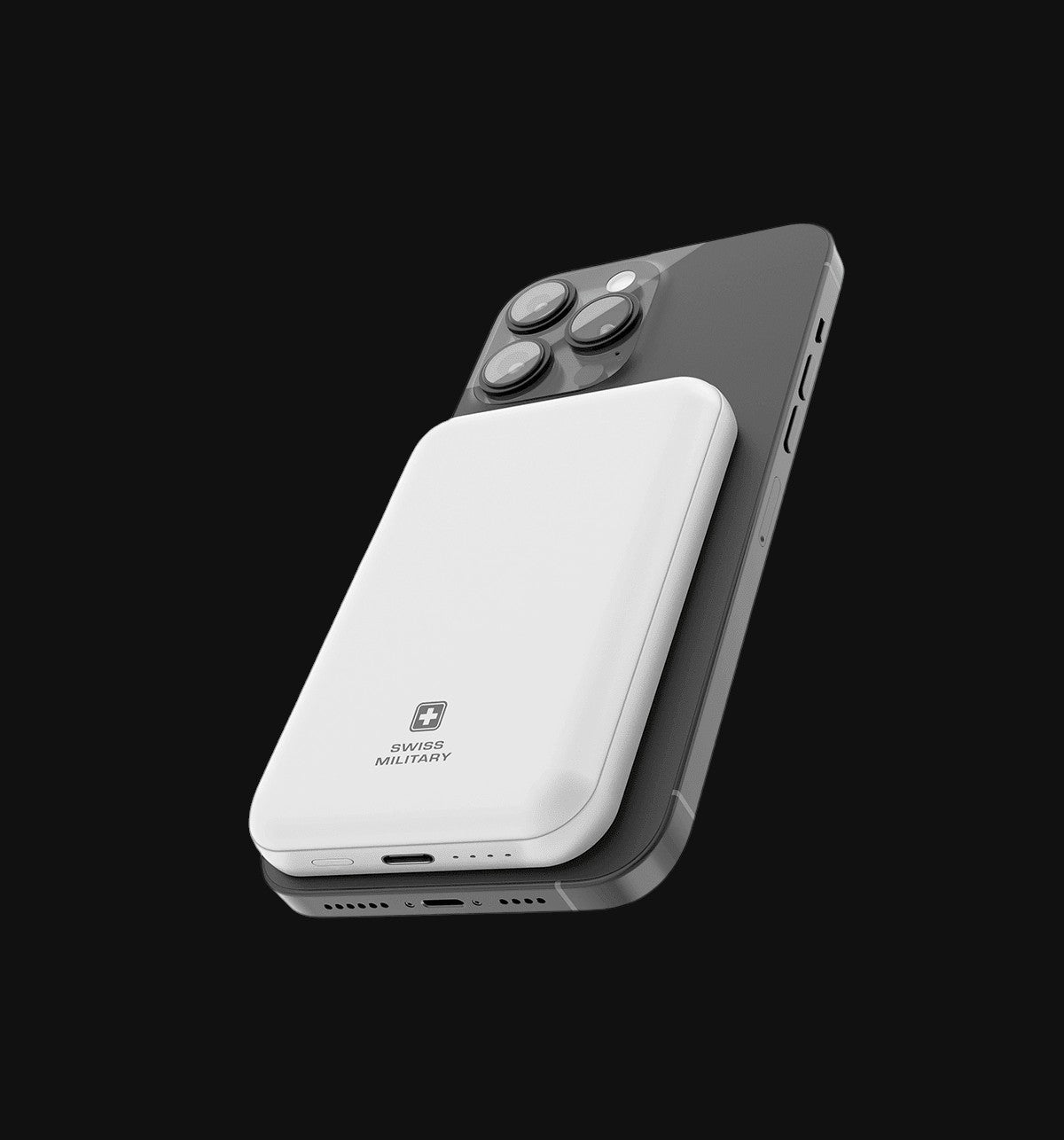 Swiss Military Audio MagDee Power Bank — 10000 mAh, 20W Type-C + 15W MagSafe wireless