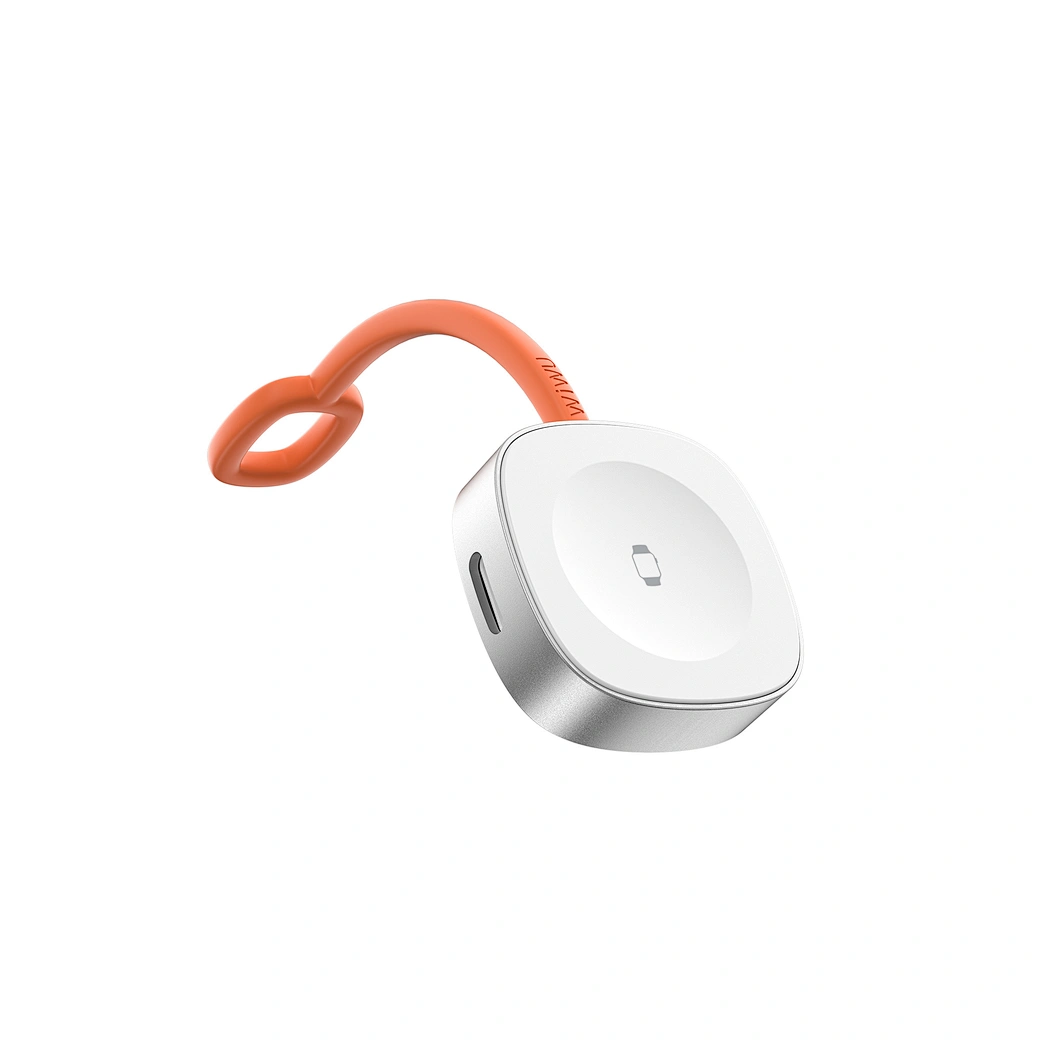 WiWU Wi-M23 Portable Apple Watch Charger — Magnetic Puck with USB-C + Lightning Dual Input Nalanda Enterprises
