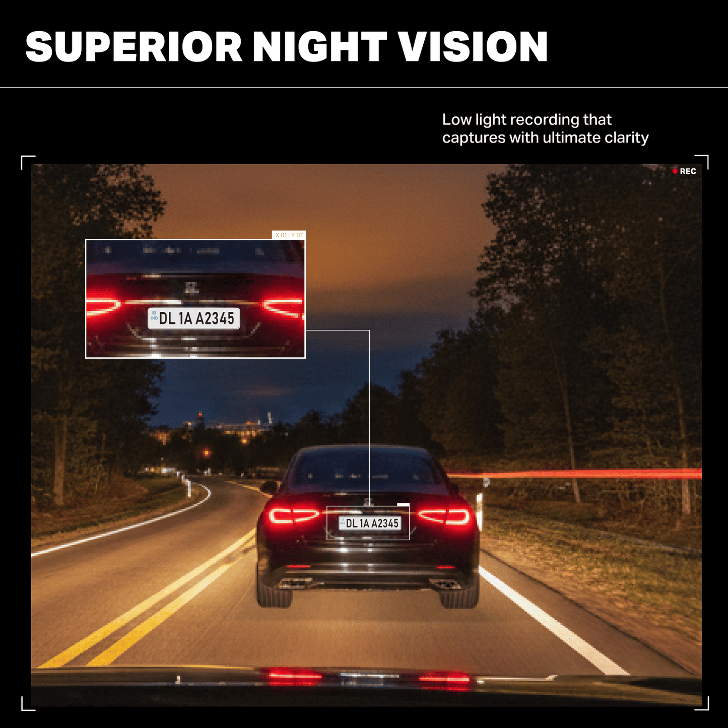boAt HIVE Dashcam E1 | 1296P Full HD Dashcam with Wi-Fi, G-Sensor & Parking Mode