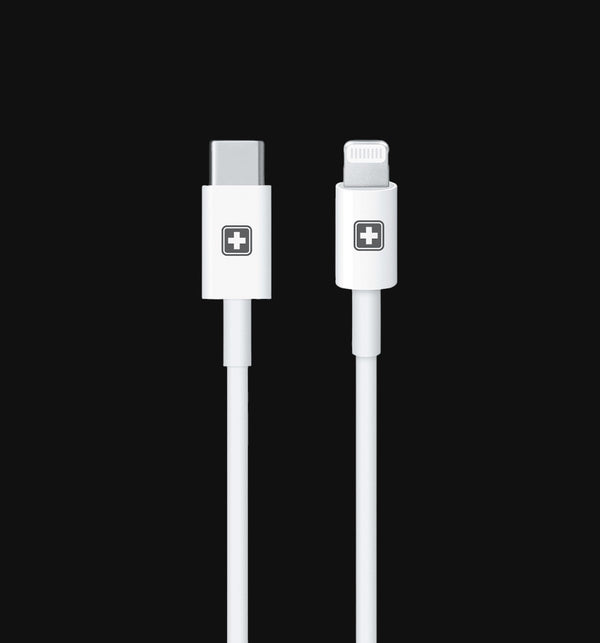 Swiss Military Audio Flow C2L Cable — 1m, 27W, Type-C to Lightning