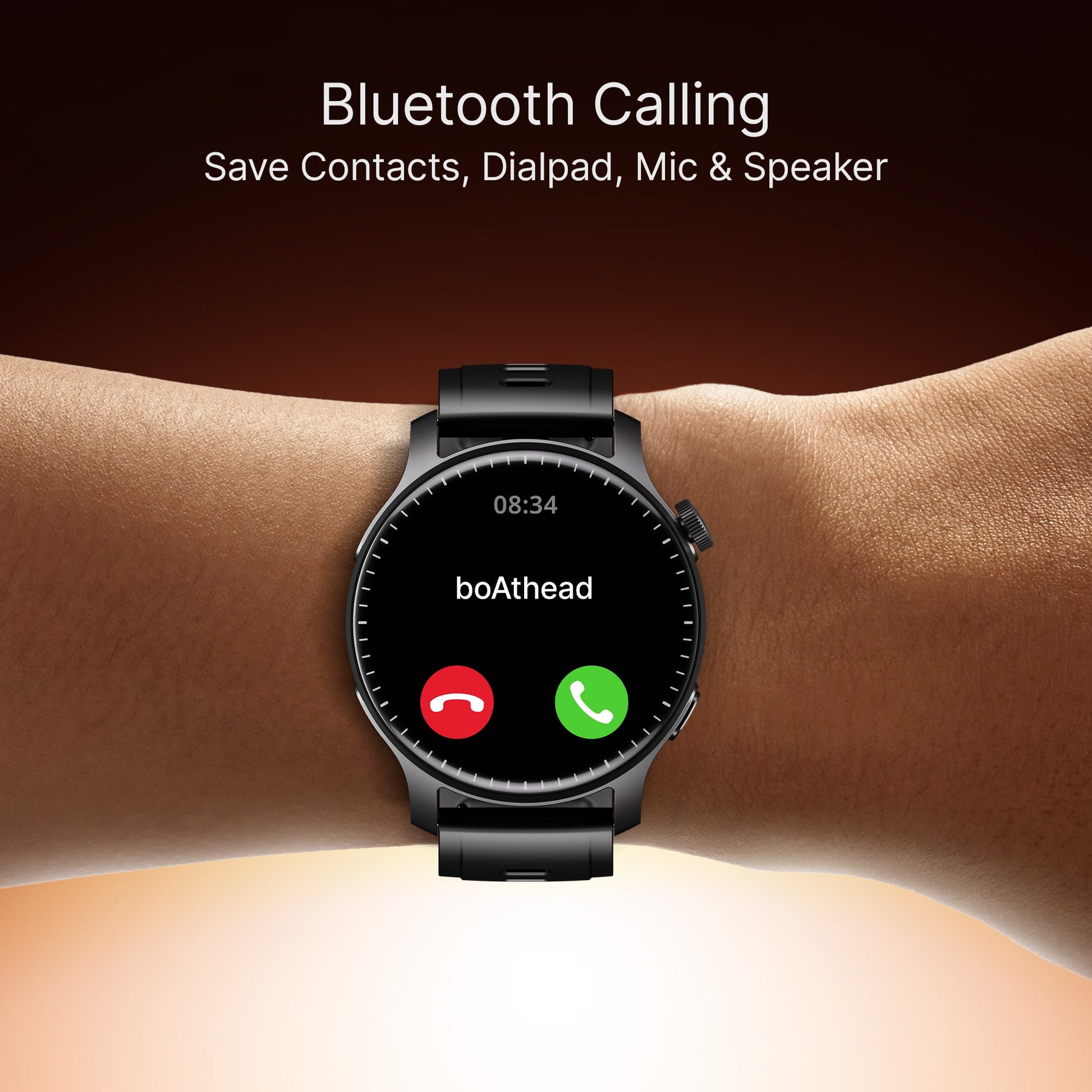 boAt Ultima Prime | Smartwatch with 1.43" AMOLED Display, Cloud Watch Faces, Emergency SOS, BT Calling, Functional Crown - Nalanda Enterprises