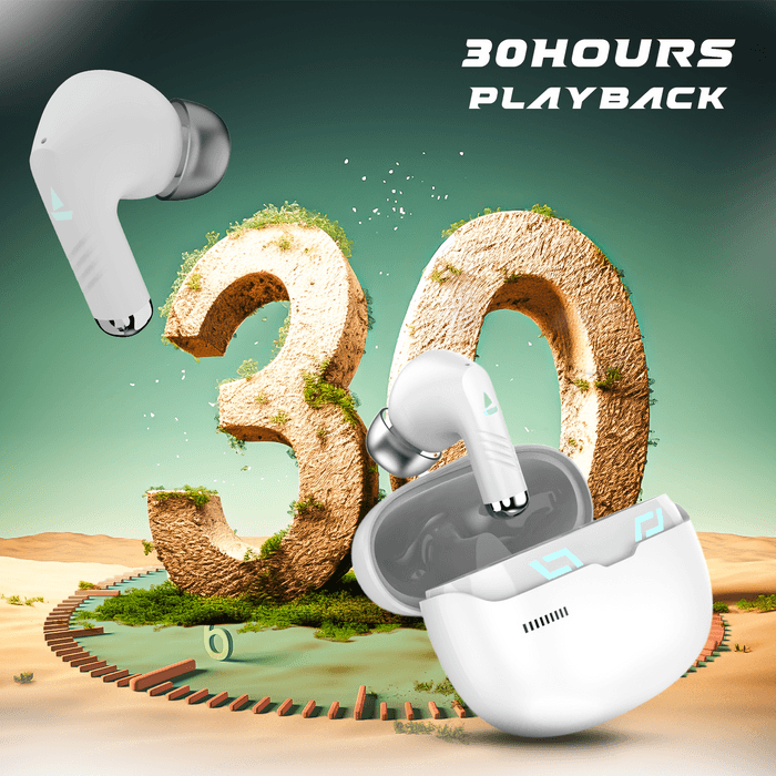 boAt Immortal 101 TWS Earbuds with Beastᵀᴹ Mode(40ms Low Latency), 30 HRS Playtime, Blazing LEDs, Quad Mics with ENx Tech, ASAP Charge & BTv5.3 - Nalanda Enterprises