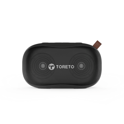 Toreto Bang Pro 10W Wireless Bluetooth Speaker - Dual Audio Drivers, Powerful Bass Radiator, Fast Charging Long Play Time,TWS, Portable, Inbuilt MIC, FM, Type C Charging - Nalanda Enterprises