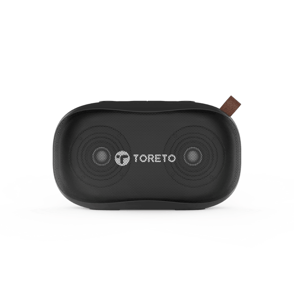 Toreto Bang Pro 10W Wireless Bluetooth Speaker - Dual Audio Drivers, Powerful Bass Radiator, Fast Charging Long Play Time,TWS, Portable, Inbuilt MIC, FM, Type C Charging - Nalanda Enterprises