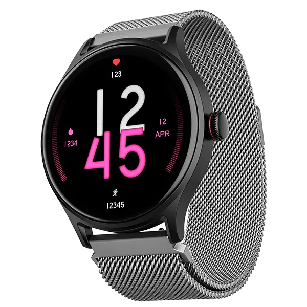 boAt Lunar Vista | Smartwatch with 1.52" (3.86cm) Vivid Round Display, BT Calling, 100+ Sports Modes, AI Voice Assistant - Nalanda Enterprises