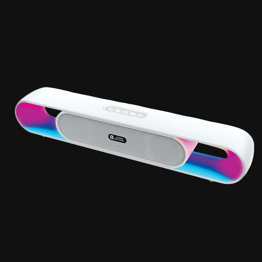 Swiss Military Audio Mortley Gleam 20W Soundbar — 20W, BT 5.3, RGB + FM + TWS